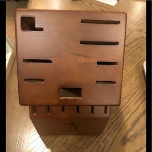 J A Henckels International knife block only EUC